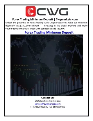forex trading minimum deposit cwgmarkets