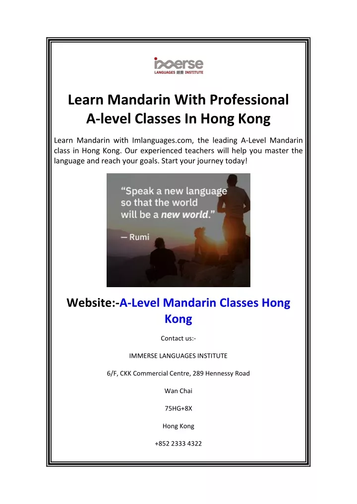 learn mandarin with professional a level classes