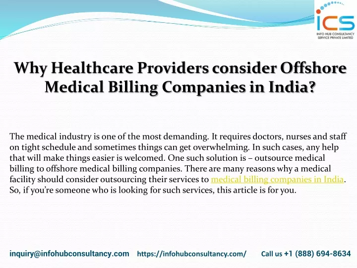 why healthcare providers consider offshore