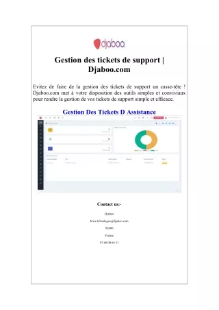 Gestion des tickets de support  Djaboo.com