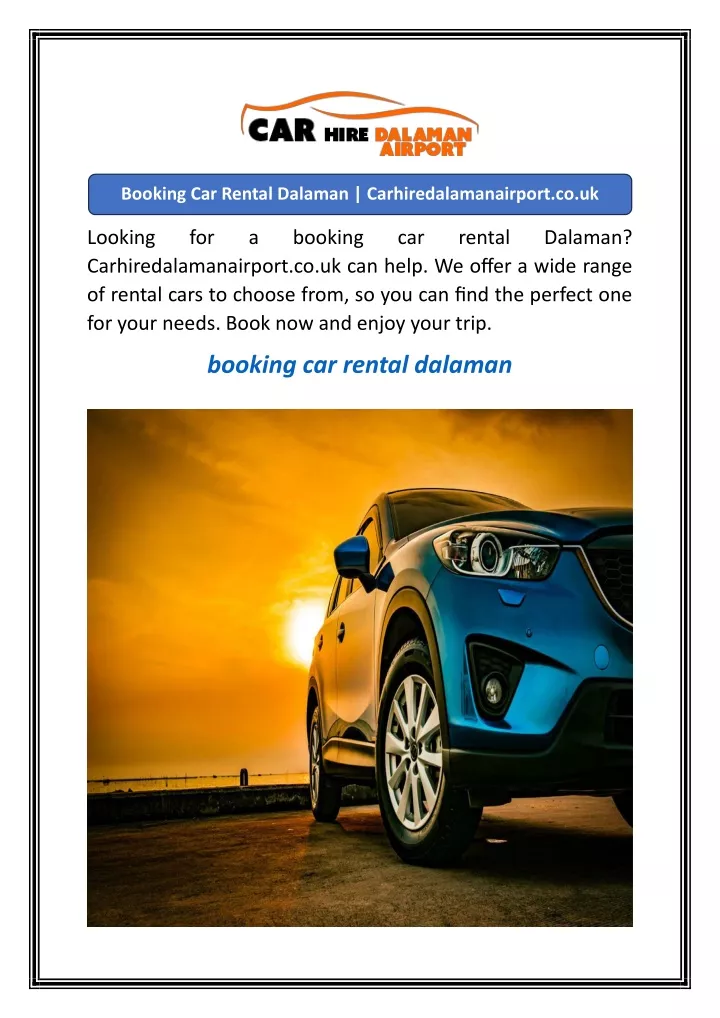 booking car rental dalaman carhiredalamanairport