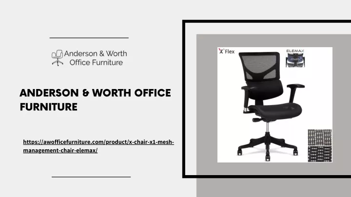 anderson worth office furniture