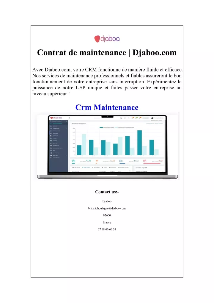 contrat de maintenance djaboo com