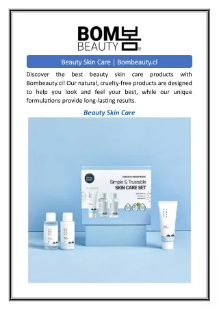 Beauty Skin Care  Bombeauty.cl