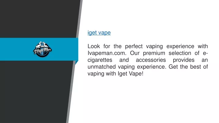 iget vape look for the perfect vaping experience