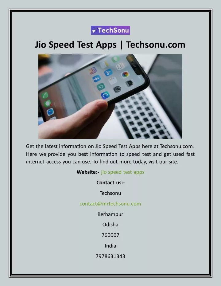 jio speed test apps techsonu com