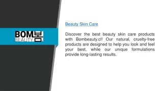Beauty Skin Care  Bombeauty.cl