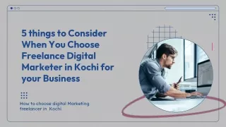 Get Ahead of the Competition with a Trusted Digital Marketing Freelancer in Koch