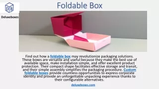 foldable box