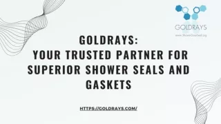 GoldRays  Your Trusted Partner for Superior Shower Seals and Gaskets