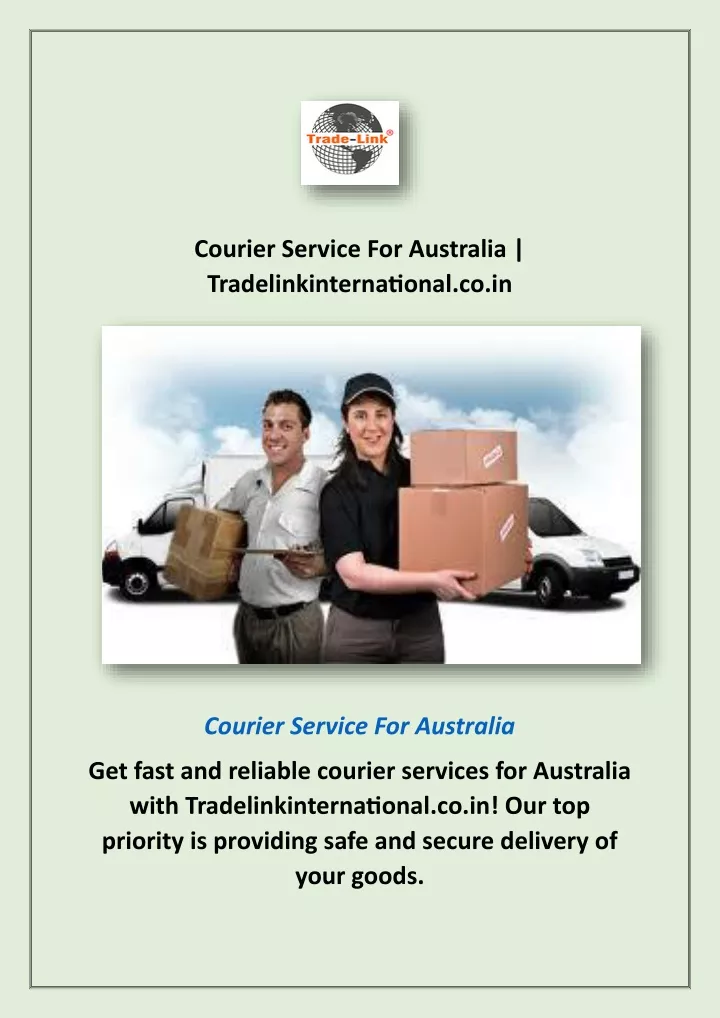 courier service for australia