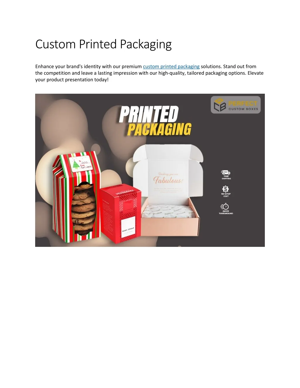 PPT - Custom Printed Packaging PowerPoint Presentation, free download ...