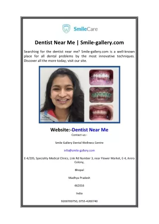 dentist near me smile gallery com