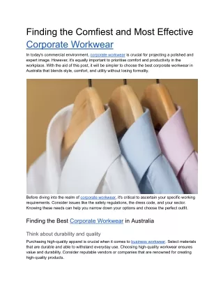 finding the comfiest and most effective corporate