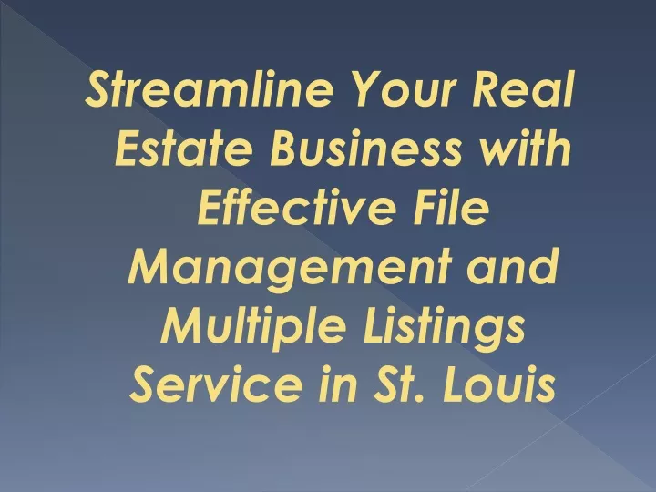 streamline your real estate business with