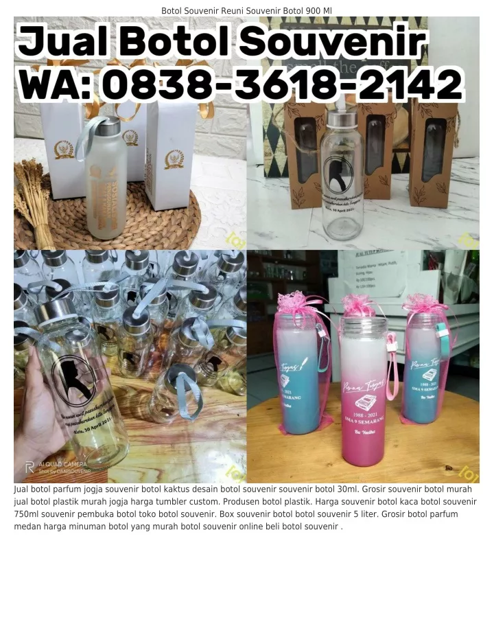 botol souvenir reuni souvenir botol 900 ml