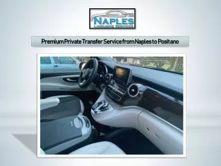 Premium Private Transfer Service from Naples to Positano