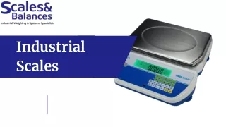 Optimize Precision and Efficiency with Industrial Scales | Scales and Balances