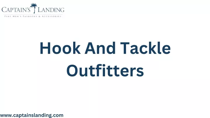 hook and tackle outfitters