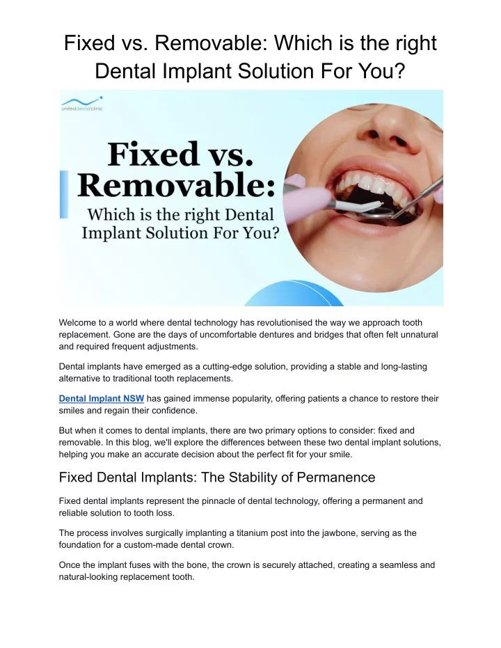 fixed vs removable which is the right dental