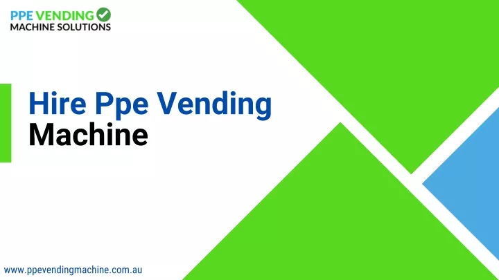 hire ppe vending machine