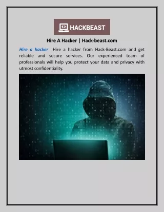 Hire A Hacker | Hack-beast.com