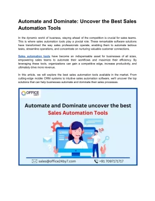 Automate and Dominate_ Uncover the Best Sales Automation Tools