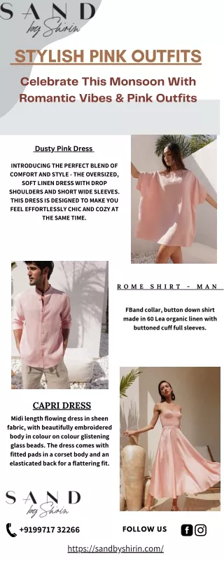 Embrace Your Style This Monsoon With designer Pink Outfit