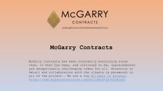 Construction Services by McGarry Contracts