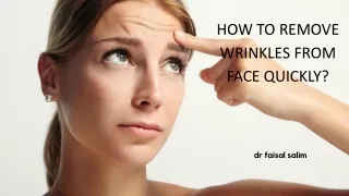 How to Remove Wrinkles from Face Quickly