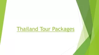 Thailand Tour Packages - Upto 50% Off on Thailand Packages