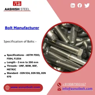 Nuts | Stainless Steel Fasteners | Screws | Bolt | Aashish Steel