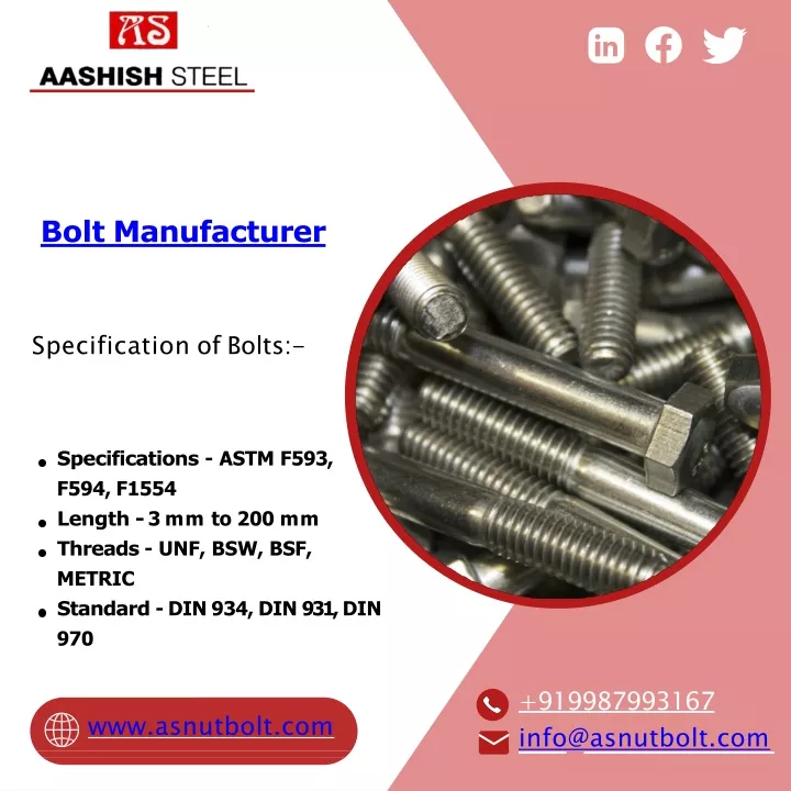 bolt manufacturer