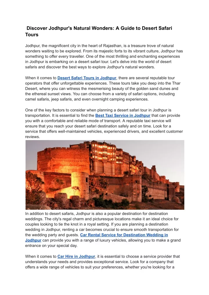 discover jodhpur s natural wonders a guide