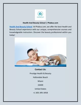 Health And Beauty School | Phabsa.com