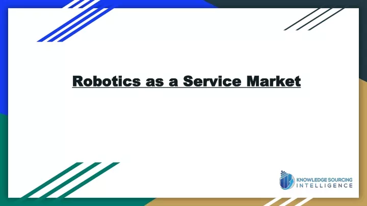 robotics as a service market
