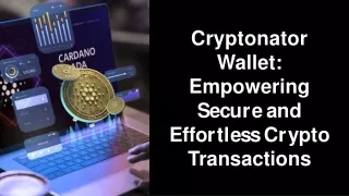 Cryptonator Wallet: Empowering Secure and Effortless Crypto Transactions