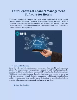 Four Benefits of Channel Management Software for Hotels