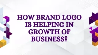 How brand logo is helping in growth of business?