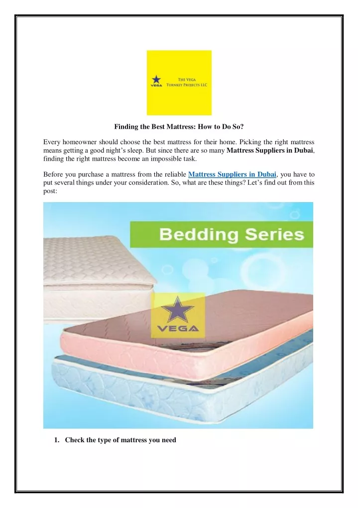 finding the best mattress how to do so