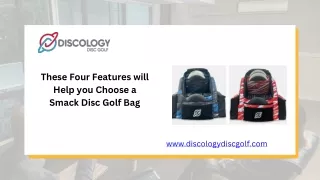 These Four Features will Help you Choose a Smack Disc Golf Bag