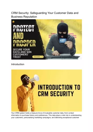 crm security safeguarding your customer data