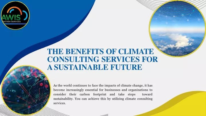 the benefits of climate consulting services