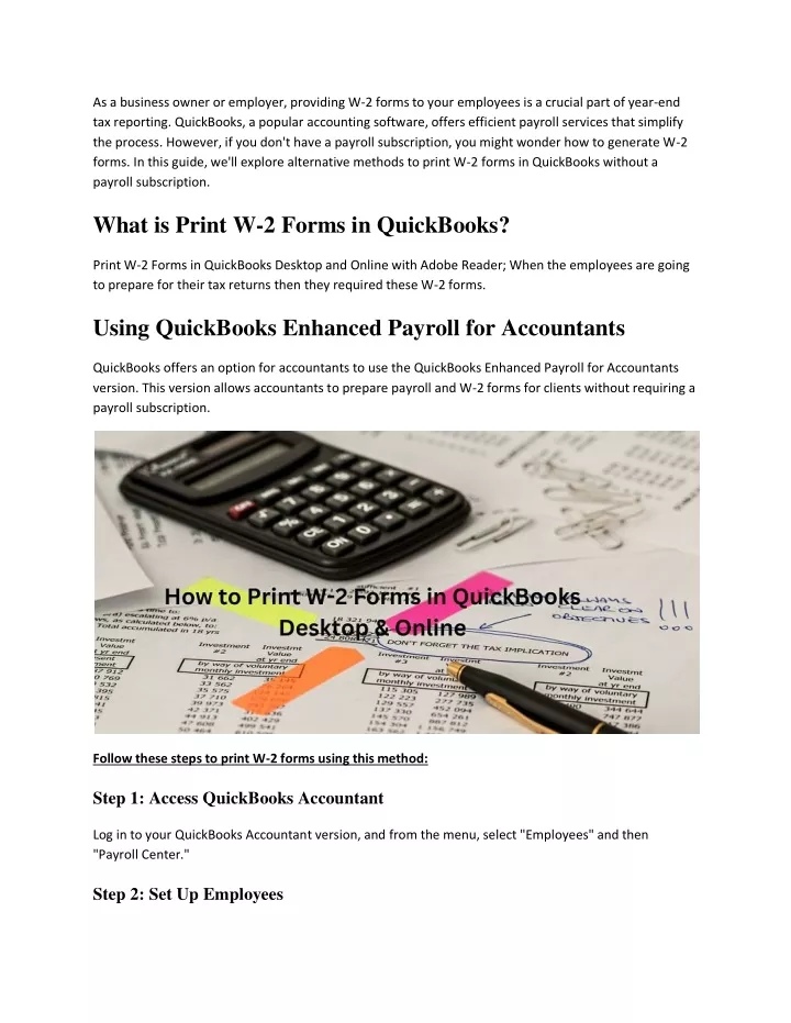 ppt-how-to-reprint-a-lost-w-2-on-quickbooks-powerpoint-presentation