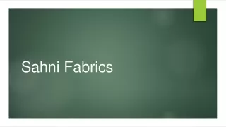 Discover Stylish Designer Fabrics Online for Your Creative Projects