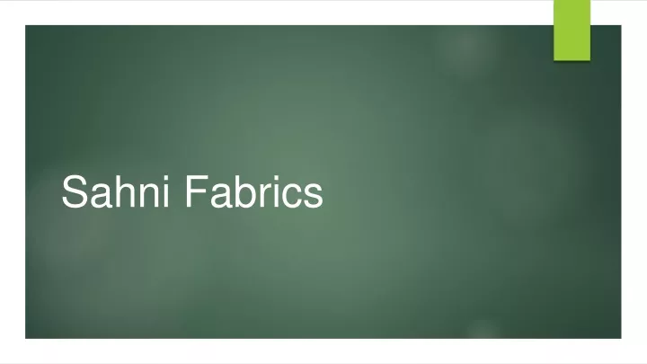 sahni fabrics