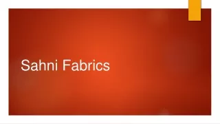 Shop the Finest Fabrics Online in India