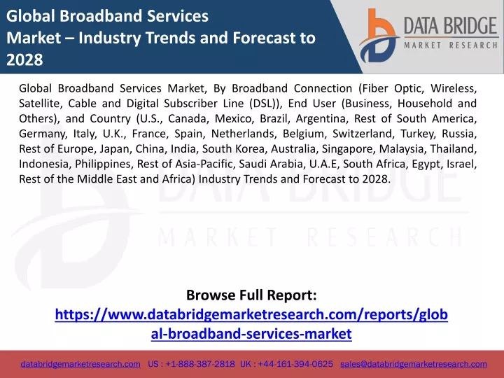 global broadband services market industry trends