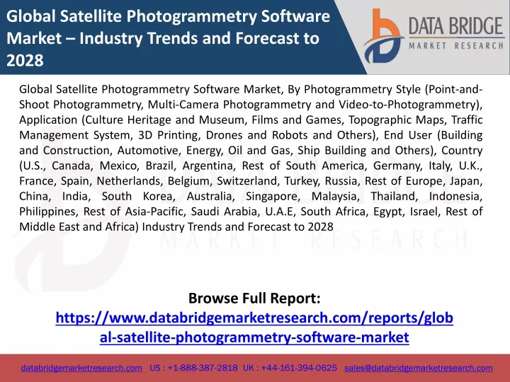 global satellite photogrammetry software market
