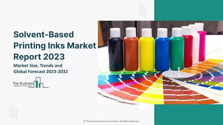 solvent based printing inks market report 2023